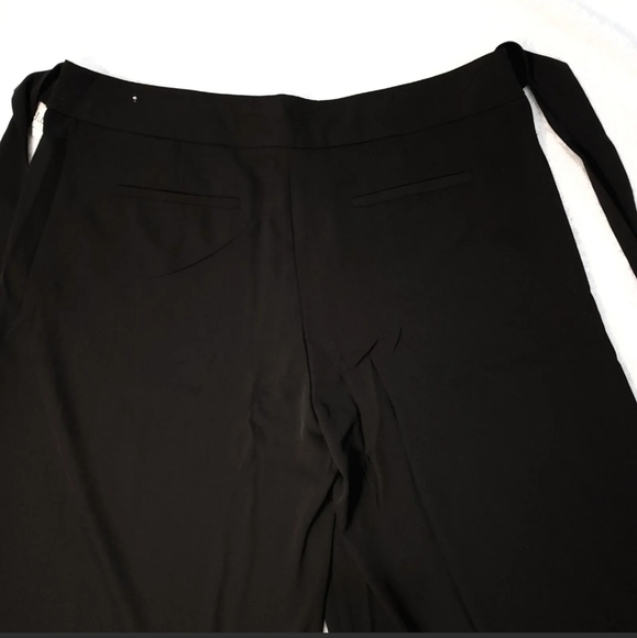 Wide Leg Crop Skort /Pants Classic Concepts Black Sz 18 Wrap Belt 40 X 23.5 - Picture 10 of 10